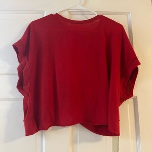 Women's Red Casual Top